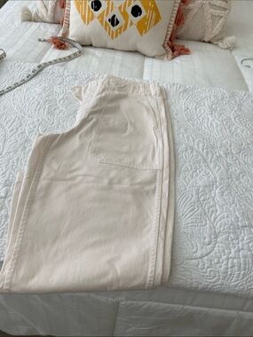 Madewell Cream Tapered Utility Pants